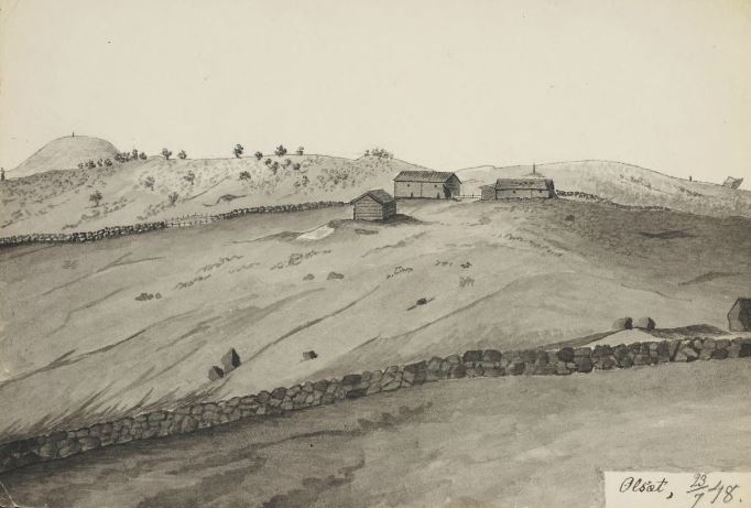 Andreas Wulfsberg Grøttings topografiske tegninger fra Hallingdal&nbsp;1839-1848