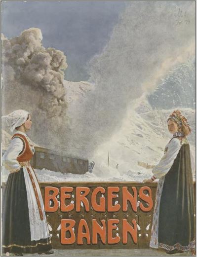 Om Hallingdal og hallingen under byggingen av&nbsp;Bergensbanen