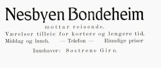 nesbyen bondeheim