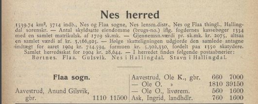 ligning nes og flå en