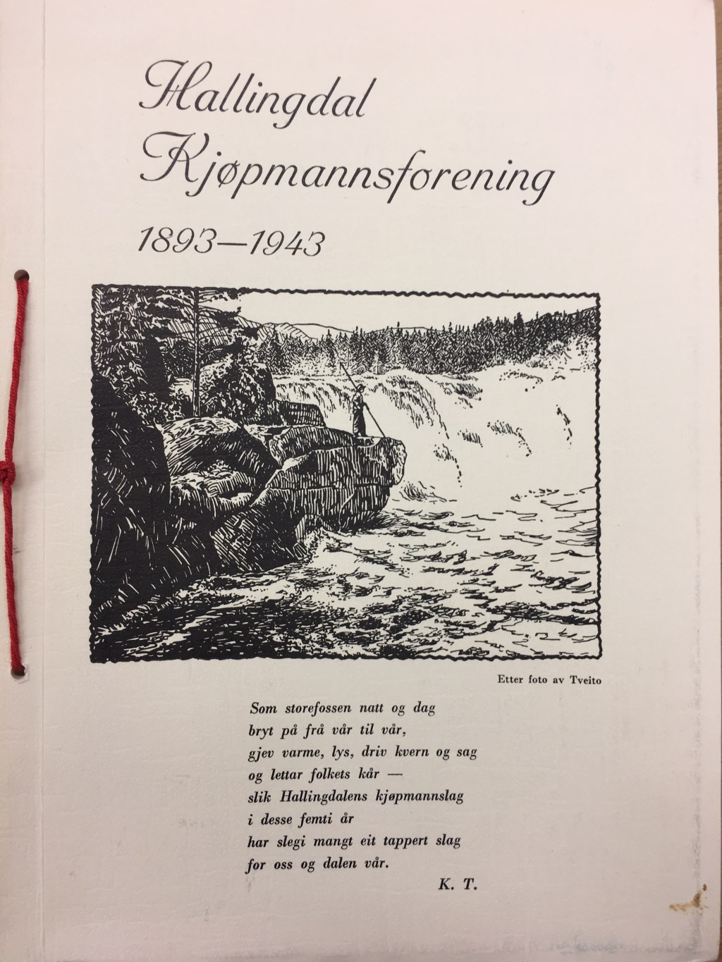 &laquo;Litt om arbeidet i ei krambu for ein 60 år sidan&raquo; av Håkon Veslestøl -frå heftet ‘Hallingdal Kjøpmannsforening 1893-1943’