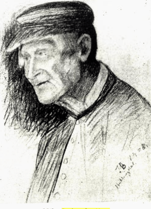 Rikard Berges møte med Nils Løingslåttun (1827-1912) og Olav Sletto i Hol&nbsp;1907-1908
