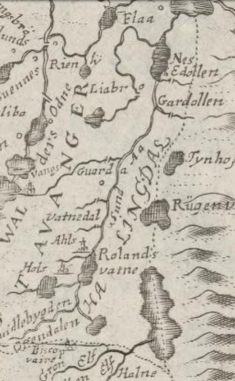 Gamle kart som viser Hallingdal, del I – 1680 til&nbsp;1716