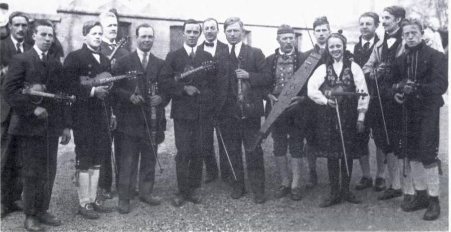 Kappleiker på hardingfele i perioden&nbsp;1904-1976